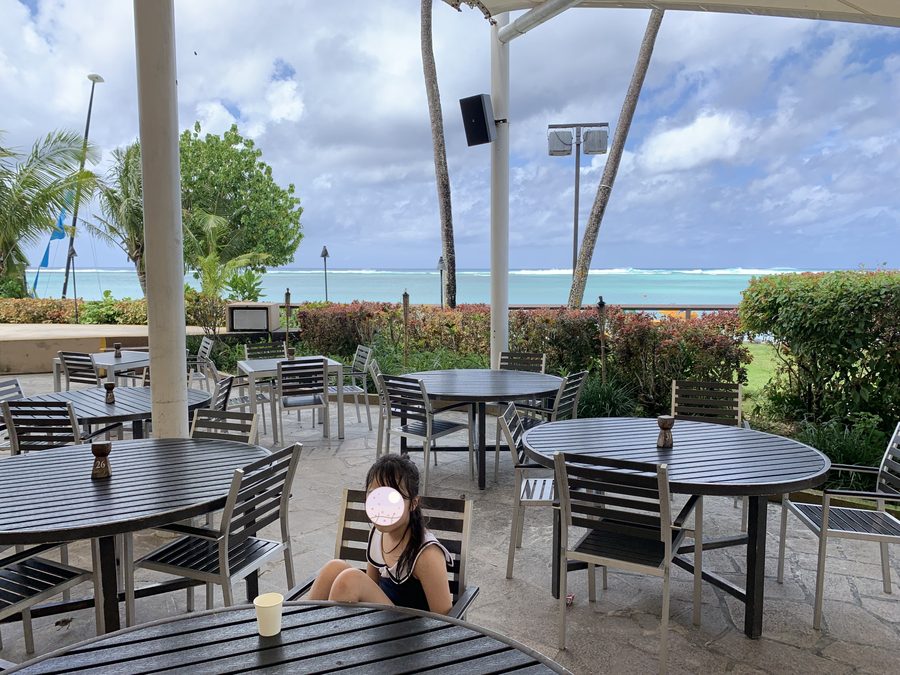 Breakfast on the terrace.