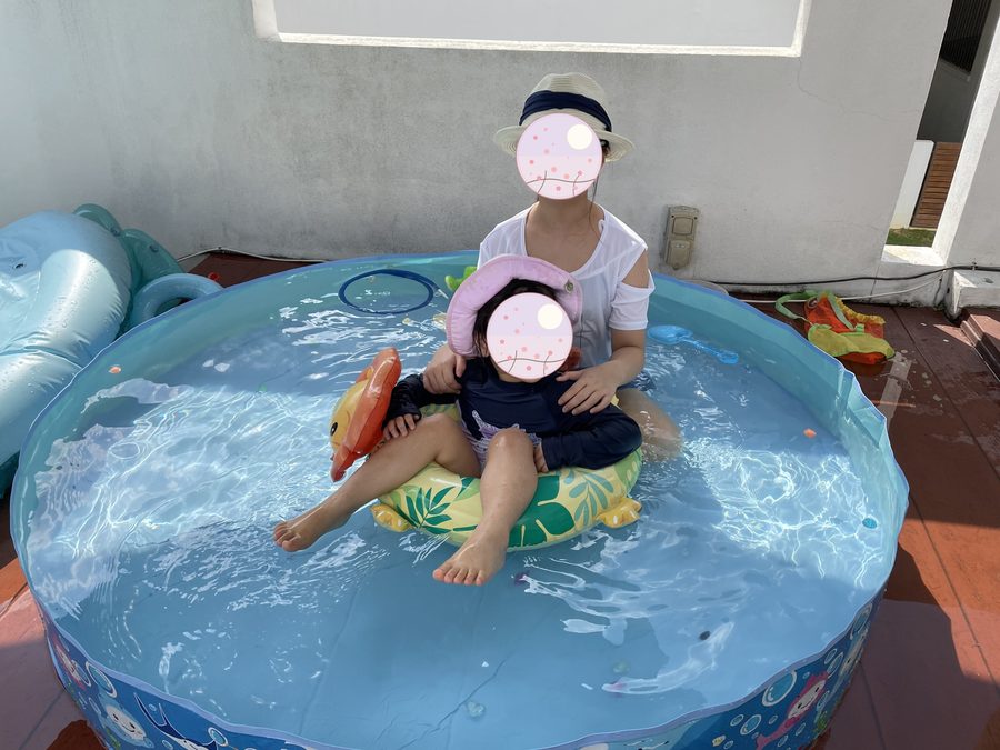 Even a small pool was enough, day after day.