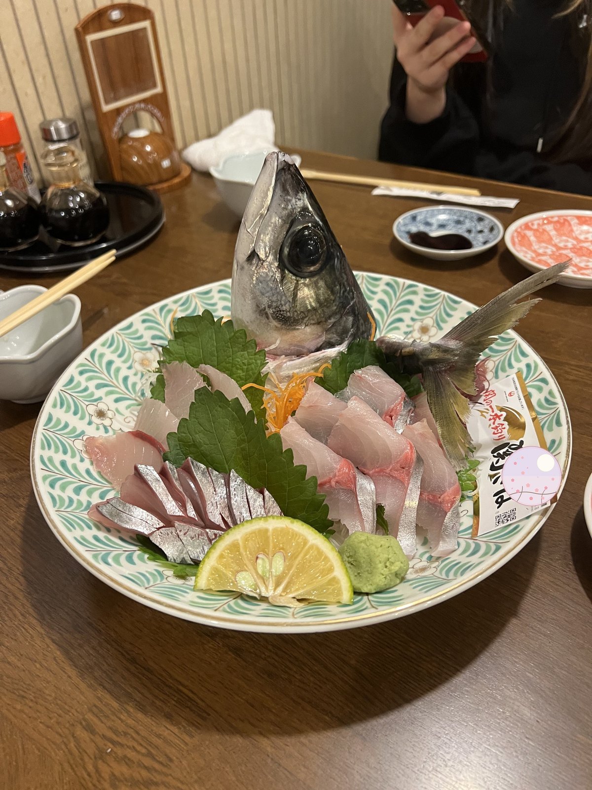 A fresh sashimi boat platter 