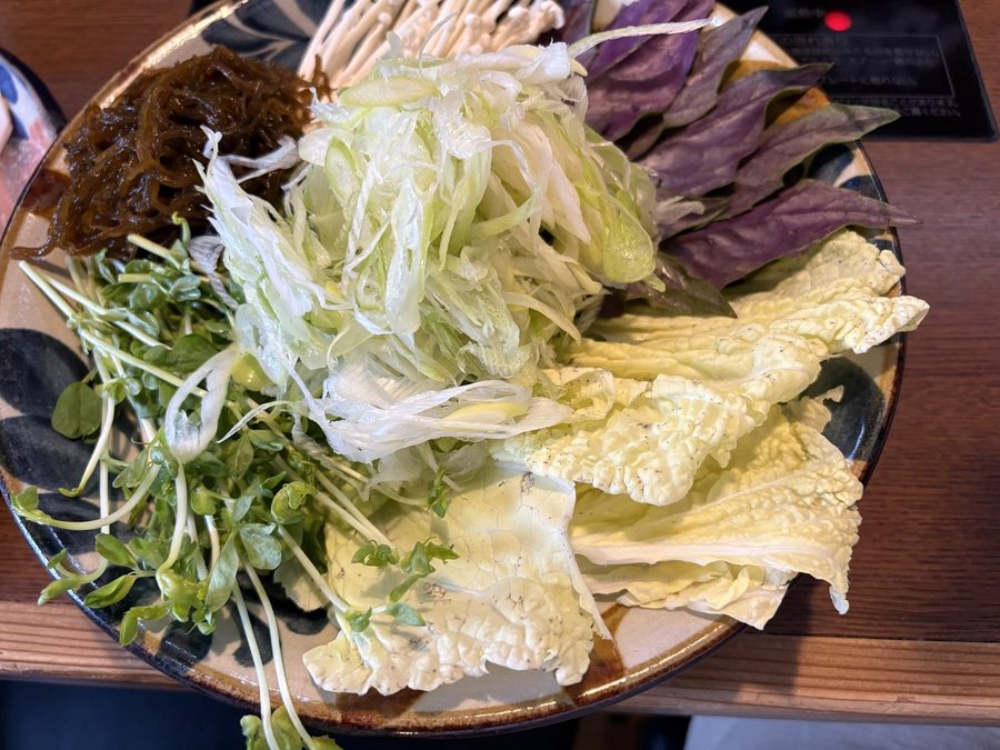 しゃぶしゃぶの野菜